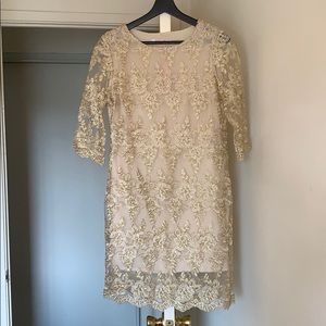 Champagne Lace Dress